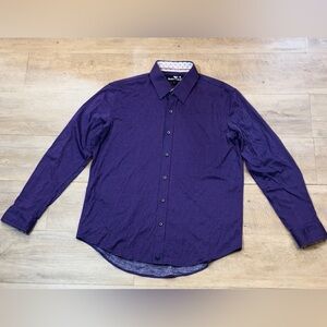 Buttercloth Men’s Cotton Front Button Regular Fit Shirt Size Large